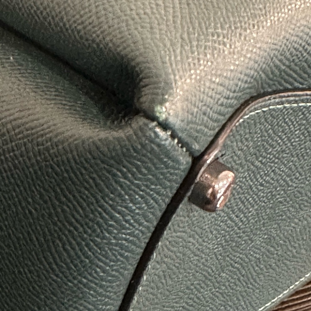 Coach Forest Green 3-Pc Set! Handbag Crossbody Purse, Keychain Wallet, Wristlet! - Picture 8 of 16